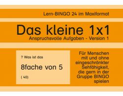 Lern-BINGO 1x1 Anspruchsv. Aufgaben 1 PDF