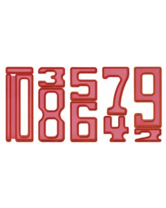 Zahlen-Bausteine "Zahl auf Zahl", 35-tlg, rot