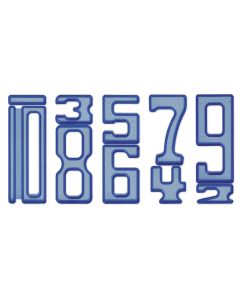 Zahlen-Bausteine "Zahl auf Zahl", 35-tlg, blau