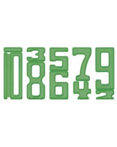 Zahlen-Bausteine "Zahl auf Zahl", 35-tlg, grün
